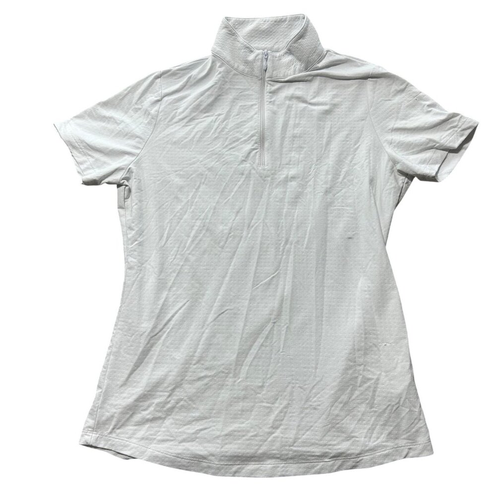 IBKUL Women's Sz Small Short Sleeve Solid Golf Sun Protection 50+ Pullover